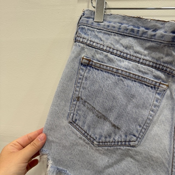 Vintage Guess Distressed Cutoff Denim Shorts Y2K Cotton Button Fly Size 3 Cotton - Picture 6 of 9